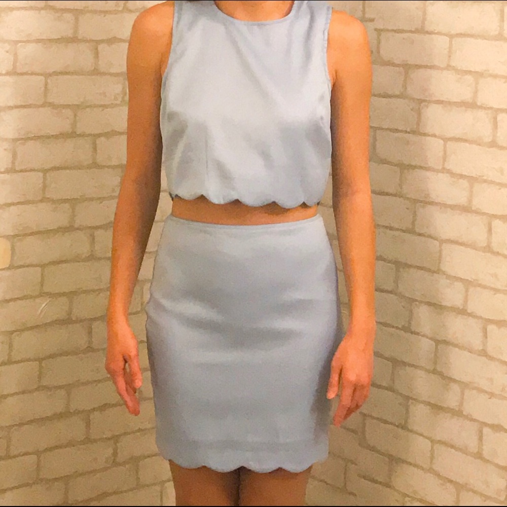 Sky Blue Two Piece